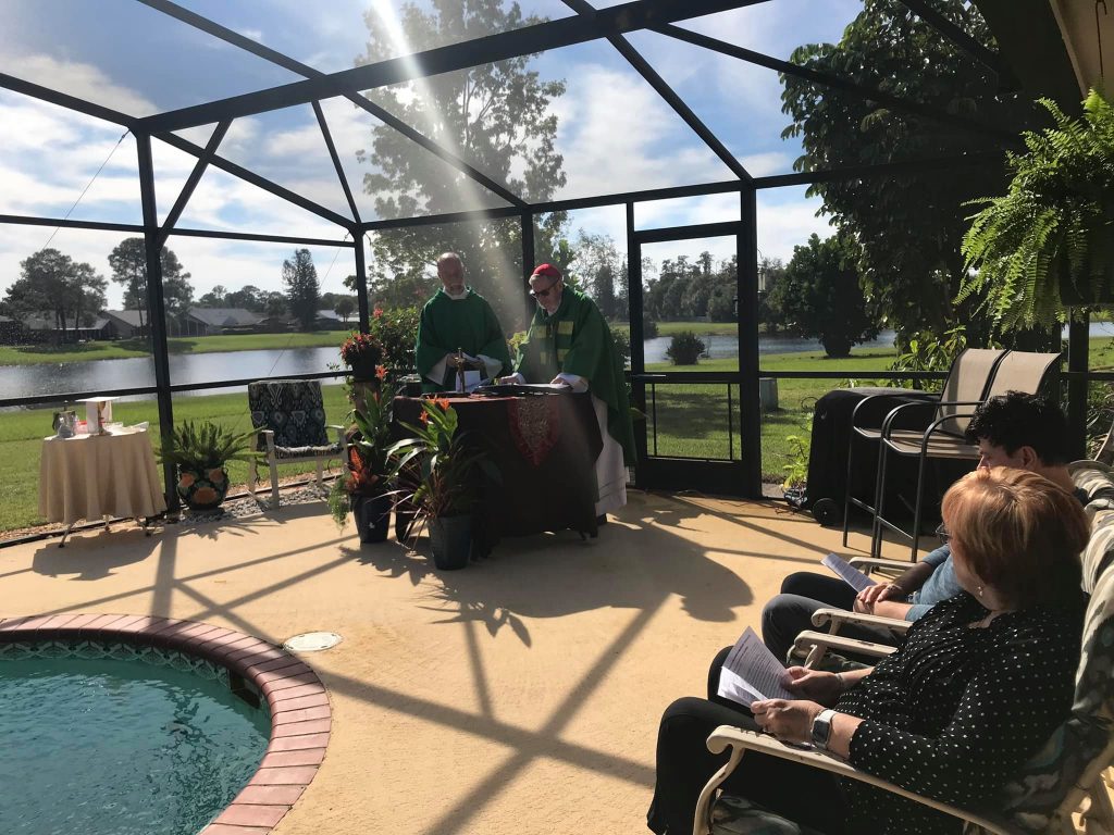 Outdoor Liturgy at Parishioner's home