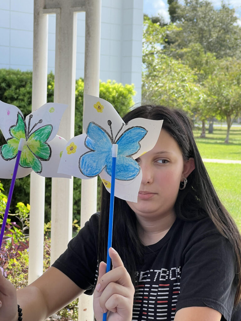 Mia and her Butterflies